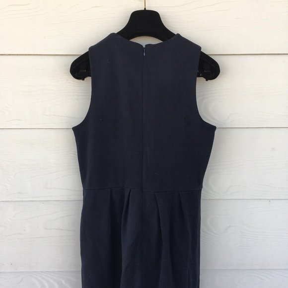 Navy Blue Heavy J. Crew Dress with Pockets - Picture 5 of 5